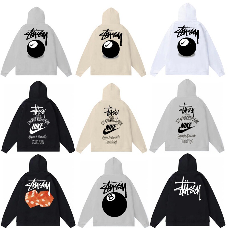 Original Autumn and Winter New Trendy Brand Stussy Classic Letter Print Parade Hooded Sweatshirt Jacket Original Autumn and Winter New Trendy Brand Stussy Classic Letter Print Parade Hooded Sweatshirt Jacket