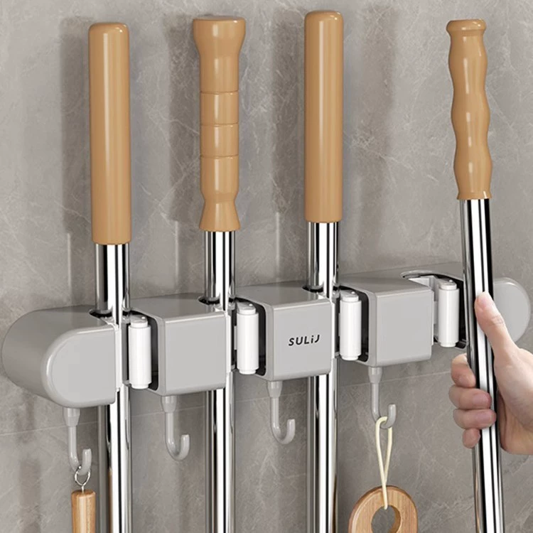 Швабра настенный зажим без перфорации крючок липкий крючок настенный держатель для ванной комнаты сильная несущая настенная полка за дверью