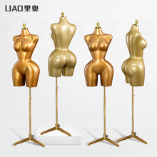 2025新款欧美大码模特道具女半身橱窗细腰大屁股外贸假人偶展示架