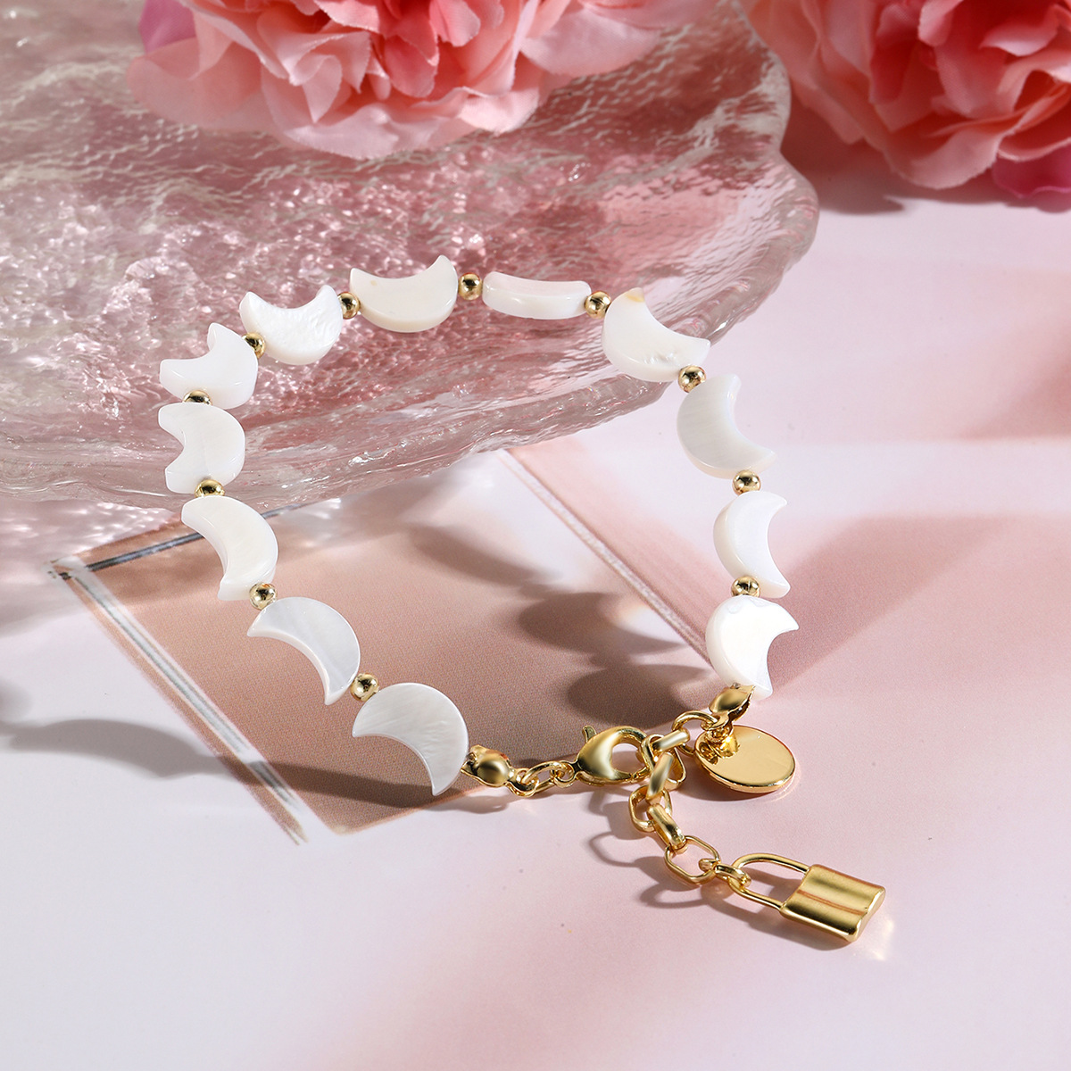 Shell Beaded Bracelet Colourful Seaside Summer Jewellery_voghion.com
