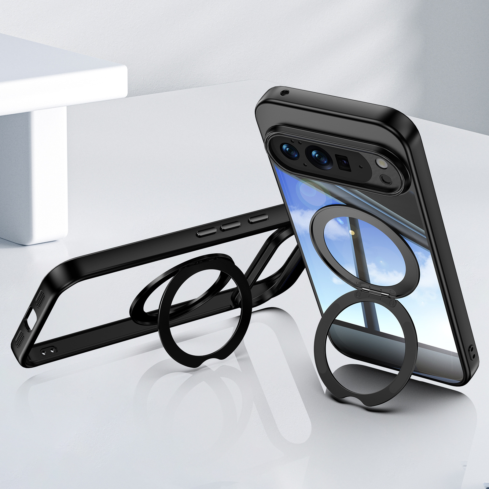 Magnetic Case For Google Pixel 10 Pro Xl With Rotating Kickstand_voghion.com
