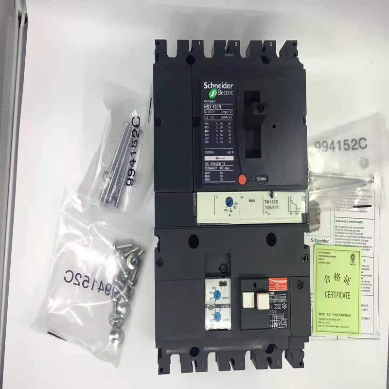施耐德NSX系列 固定式断路器 NSX100N TMD 80 3/4P 热磁脱扣器