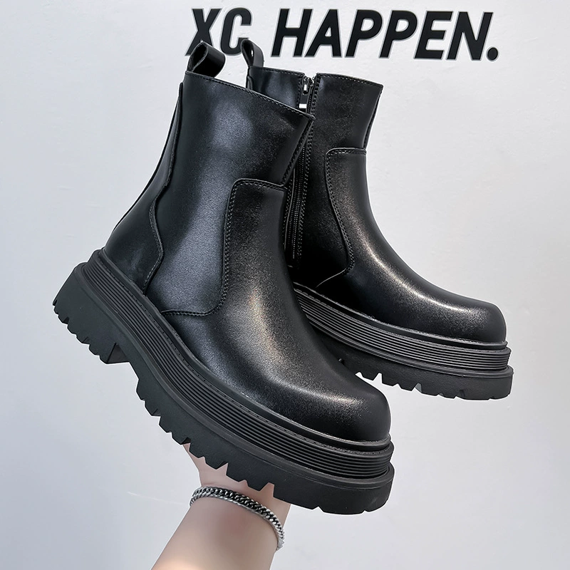 Толстые сапоги мужские 2024 новые толстые высокие байки мотоциклетные сапоги рукав рыцарь сапоги 59690-A