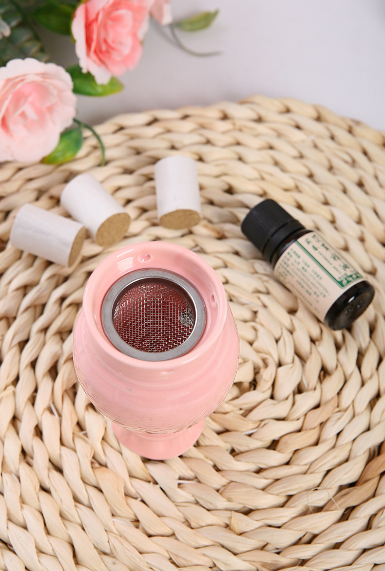 Ceramic Facial Peach Moxibustion Jar Double Layer Heat Protection Portable Beauty Guasha Warm Moxa Device 165g quality and texture