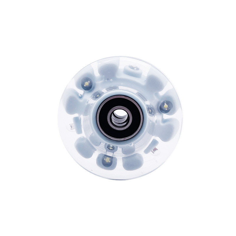 Alto flash de seis luces de doble fila zapatos de patinaje sobre ruedas rueda luminosa patines de cuatro ruedas rueda intermitente pista de patinaje rueda interior rueda al aire libre