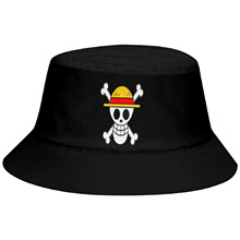 新款3d印花男女夏季个性帽子 海盗 渔夫帽户外遮阳帽子潮批发