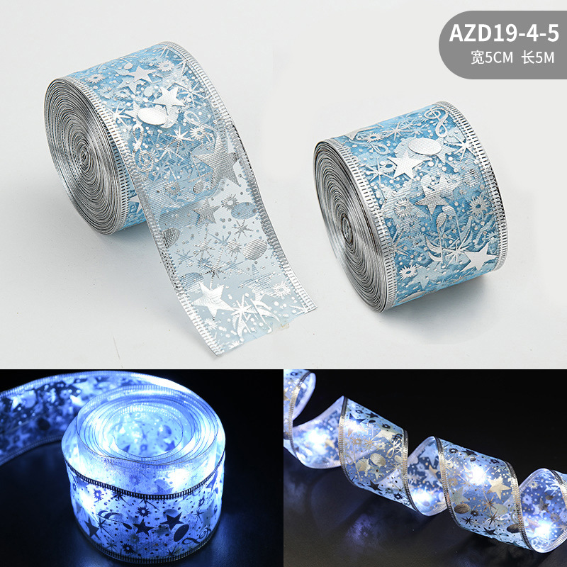 Azul/5 M/batería caja luz intermitente cadena