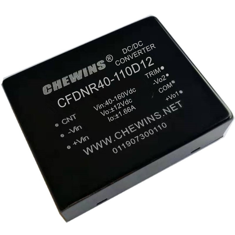 DC-DC电源模块输入110V转正负12V 40W双路输出 CFDNR40-110D12