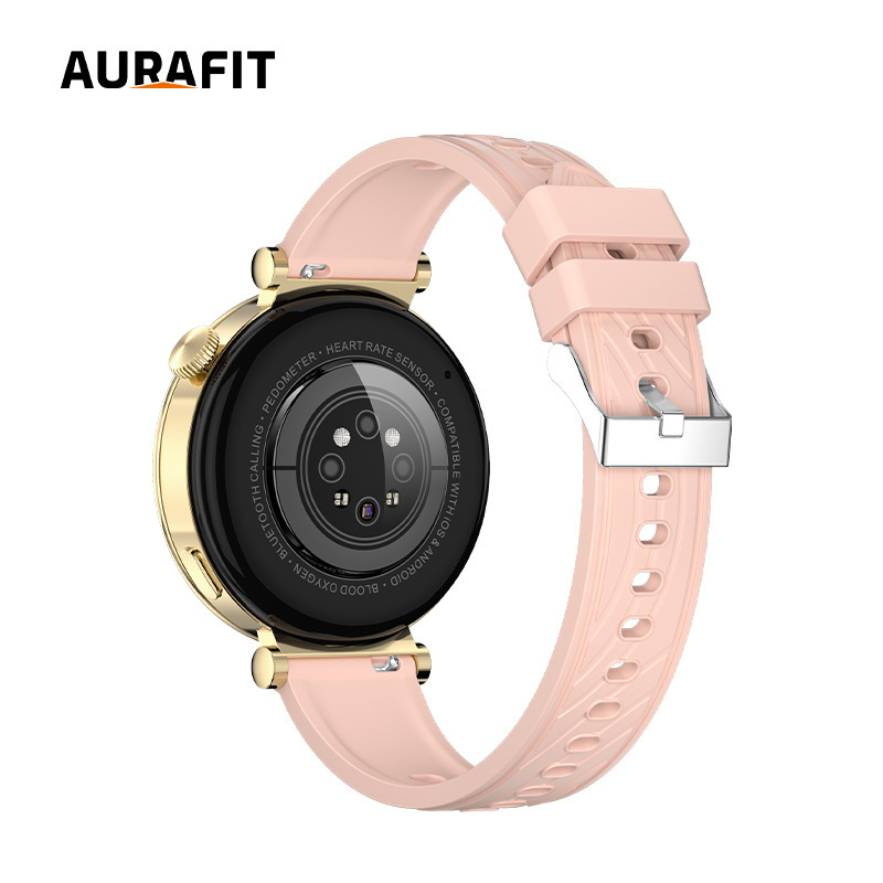 AURAFIT AM23 レディース スマートウォッチ HD AMOLED 女性の健康 Bluetooth 通話心拍数歩数計など|undefined