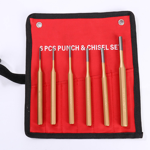 Dichuang wholesale flat head cylindrical punching 6-piece set of pin punching components complete set of 3-10mm percussion punch