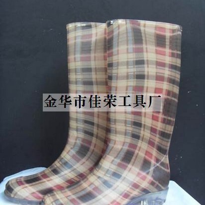 金华厂家直供供应pvc黑色高帮水鞋 新款雨鞋 女式花样雨鞋批发