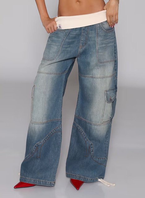 Revice calle lavado hace viejos jeans azules hombres y mujeres recto diseño relajado sensación de jeans casuales niños