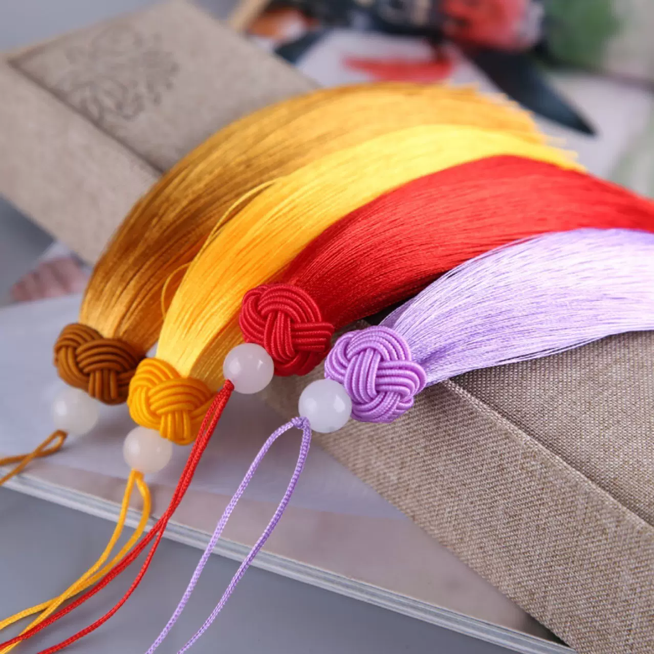 15CM菠萝帽流苏穗子挂件手工文玩香包吊穗配件人造丝古风饰品挂饰