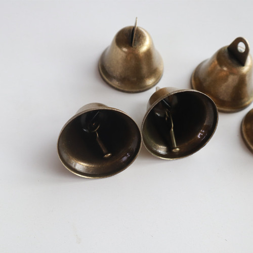 3.8cm ancient bronze thickened opening bell temple diy wind chime pendant jewelry accessories retro horn bell bell
