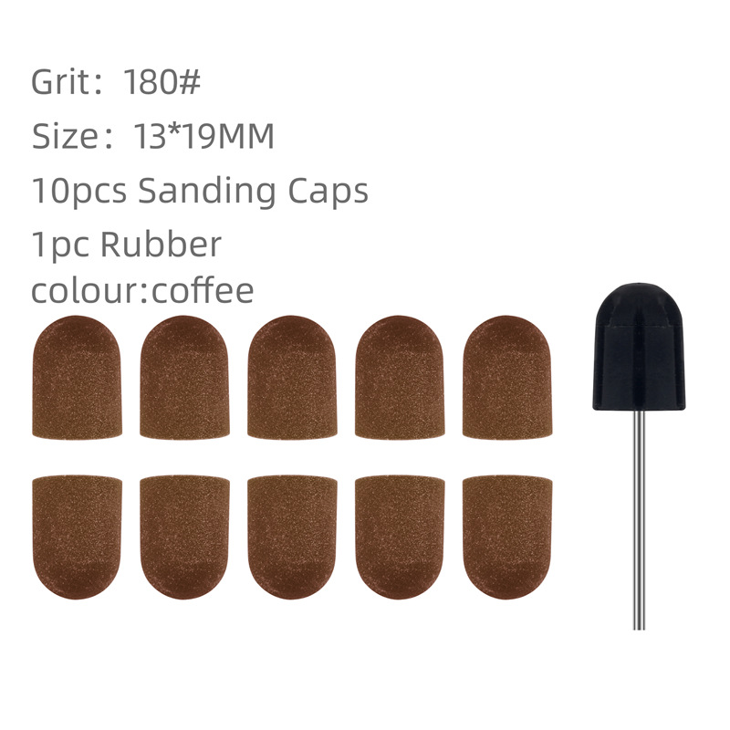 Máquina de pulir de tapas de arena de color de manicura especial transfronteriza herramienta de manicura removedor de uñas eliminación de piel muerta tapa de arena con tambor de arena