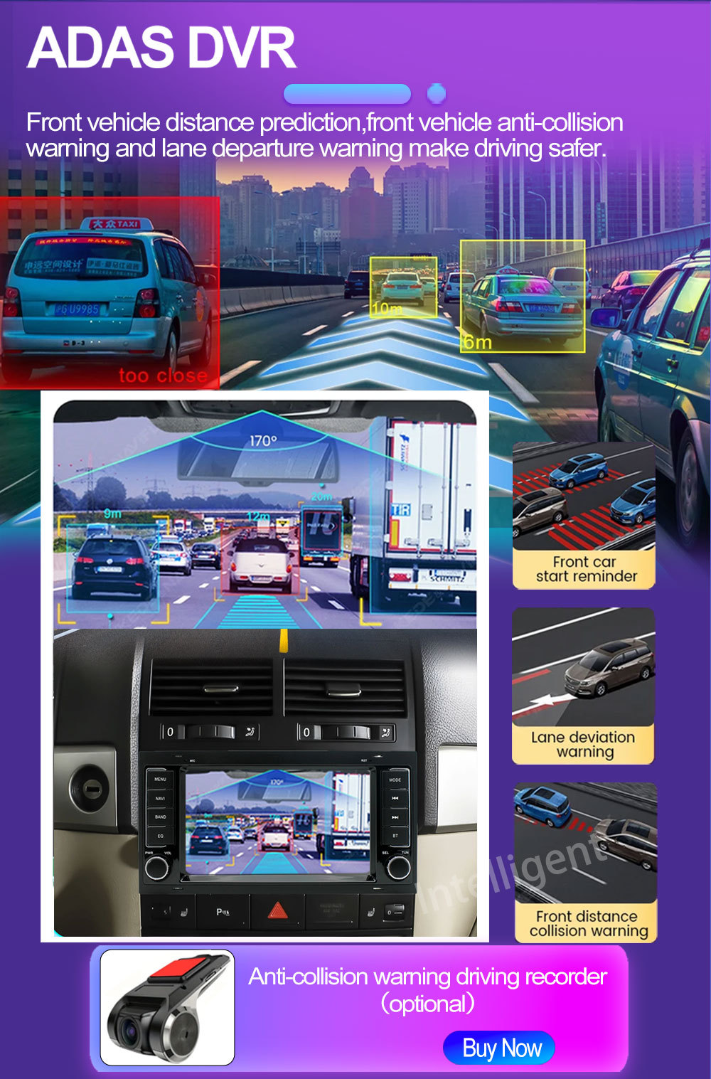 Suitable for Volkswagen Touareg 7inch Car Gps Bluetooth Wireless Carplay Navigation System Central Control Dvd4G Large Screen