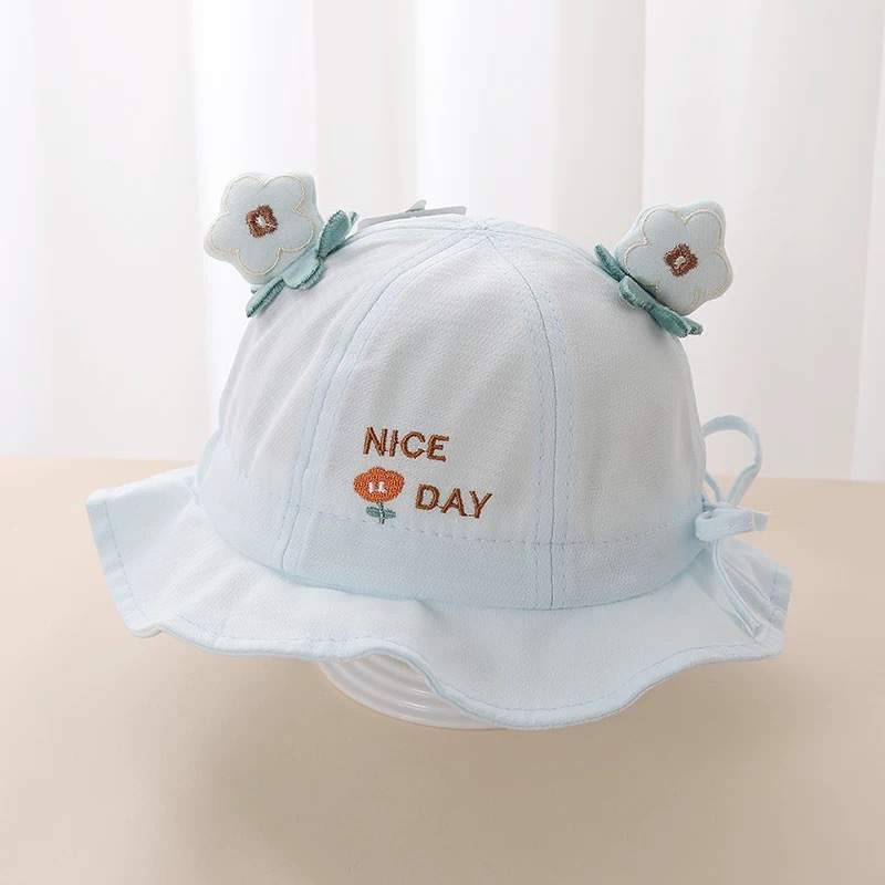 Sombrero bebé primavera y otoño mujer algodón pescador gorra princesa encantadora gorra ajustable sombrero sombrero sombrero solar sombrero