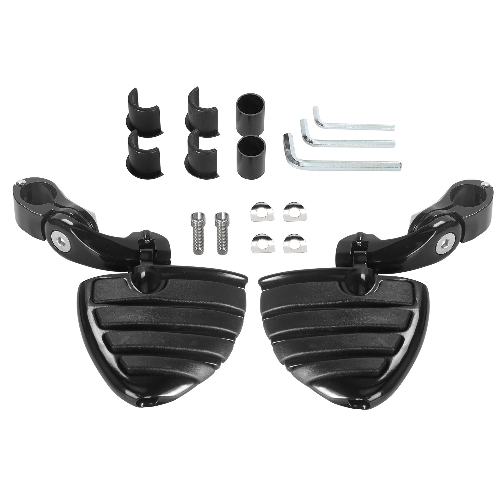 Motorcycle Footrest Bracket Set Short Version Harley Road King Street Glide Aluminum Alloy Leisure Footrest Modification Parts