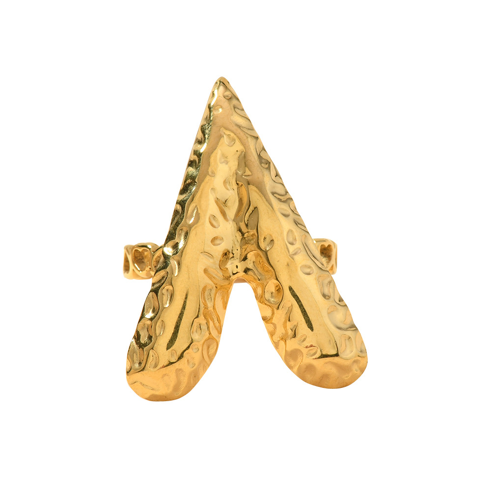 Joyas de acero inoxidable transfronterizas europeas y estadounidenses de moda personalidad puntuación de aceite hueco anillo de amor femenino exagerado anillo de personalidad image 5