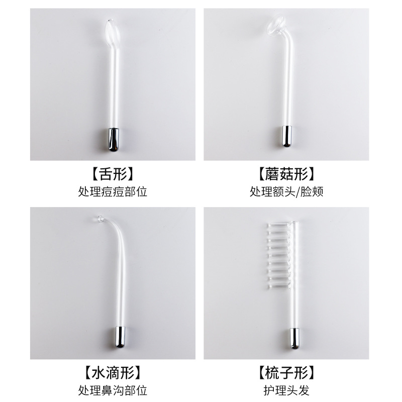 Instrumento transfronterizo de electroterapia de alta frecuencia instrumento de ozono anti-Acné instrumento de belleza peine de ozono de alta frecuencia suministro directo de fábrica de electroterapia palo