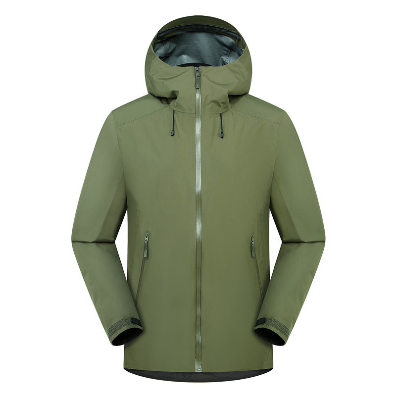 Taizhou Bird Jacket Three-Layer Fully Adhesive Waterproof Hard Shell Single Layer Spring and Autumn Thin Men's and Women's Outdoor Mountaineering Jacket