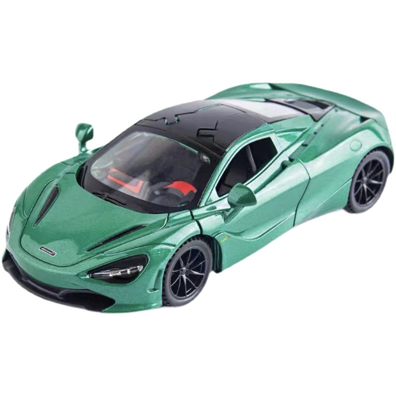 1/32 McLaren 720S modelo de coche Aleación de simulación tire hacia atrás de sonido y luz niño juguete coche pastel decoración regalo