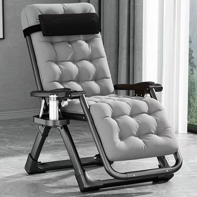 접이식 라이너 홈 런치 브레이크 백레스트 게으른 낮잠 의자 이중 사용 성인 발코니 편안한 여름 레저 레코더