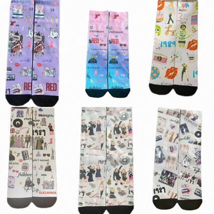 in stock AliExpress Amazon IF YOU CAN READ THIS Thermal Transfer Printing Socks Cross Border Europe and America