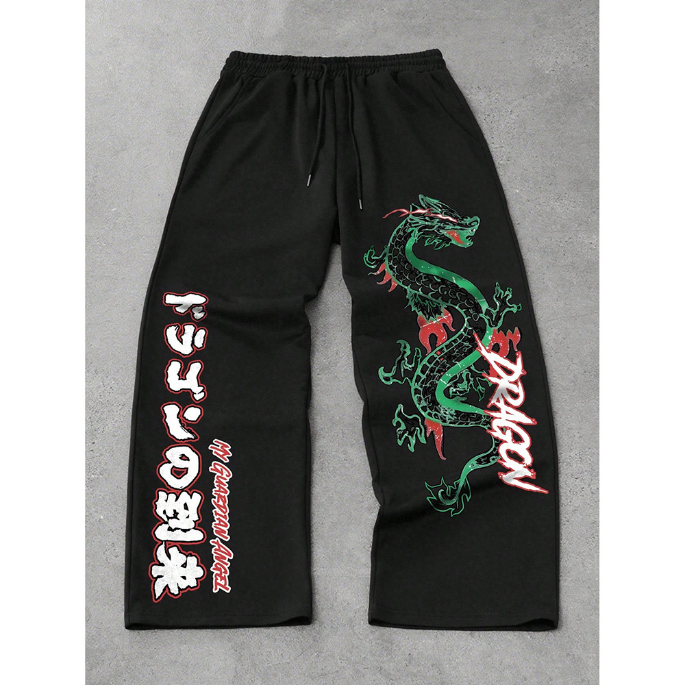 ​Men's Hip-Hop Streetwear Pants – Unisex Baggy Trousers With Drawstring Waist (Urban Fashion Essential)​_viptrois.com