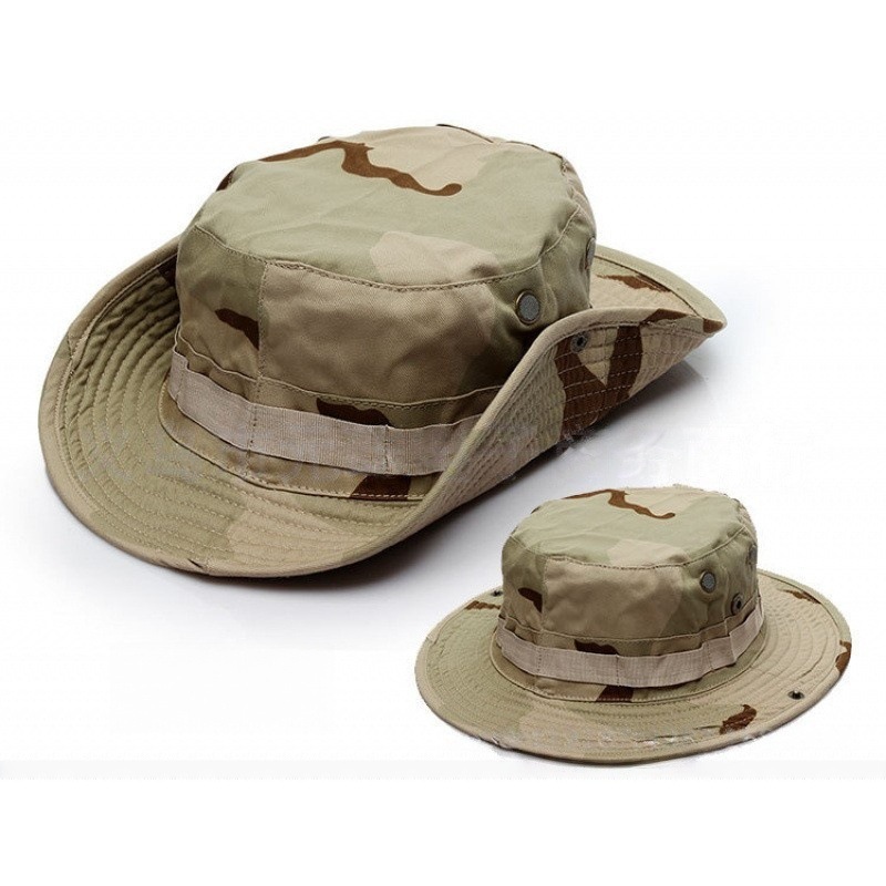 Camuflamiento gorra de borde redondo gorra de entrenamiento militar para hombres y mujeres gorra de ocio al aire libre gorra de pesca gorra de sombrero de sombra fábrica en stock LOGO
