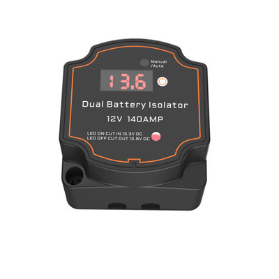 automobile refit intelligence Dual Battery Isolators digital display Voltmeter Battery controller relay