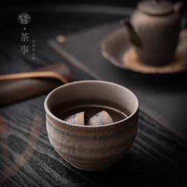 鎏金大号茶洗复古家用功夫茶具茶道配件中式陶瓷杯洗水洗笔洗水盂