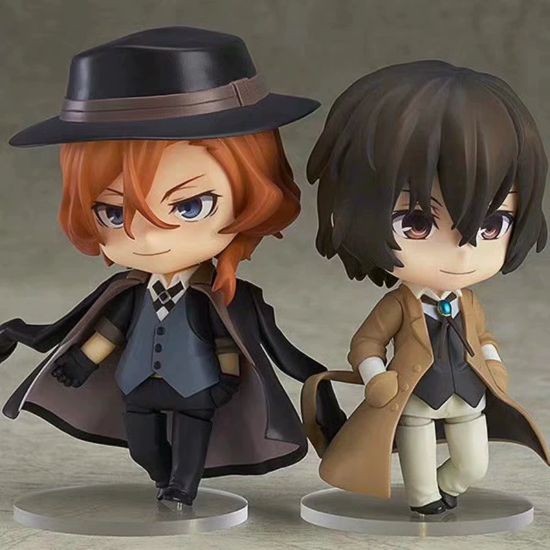 Q-версия Nendoroid фигурки, Bungou Stray Dogs Дазай (657) и Накахара (676), 10 см, сменные лица