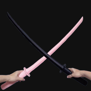 Телескопический розовый черный реалистичный меч, фигурка, 3D, популярно в интернете