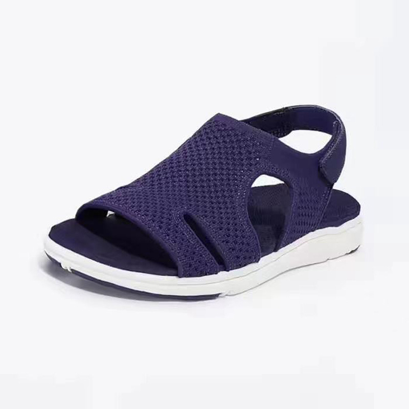Pantofole estive da donna con strappo traspiranti per la spiaggia_voghion.com