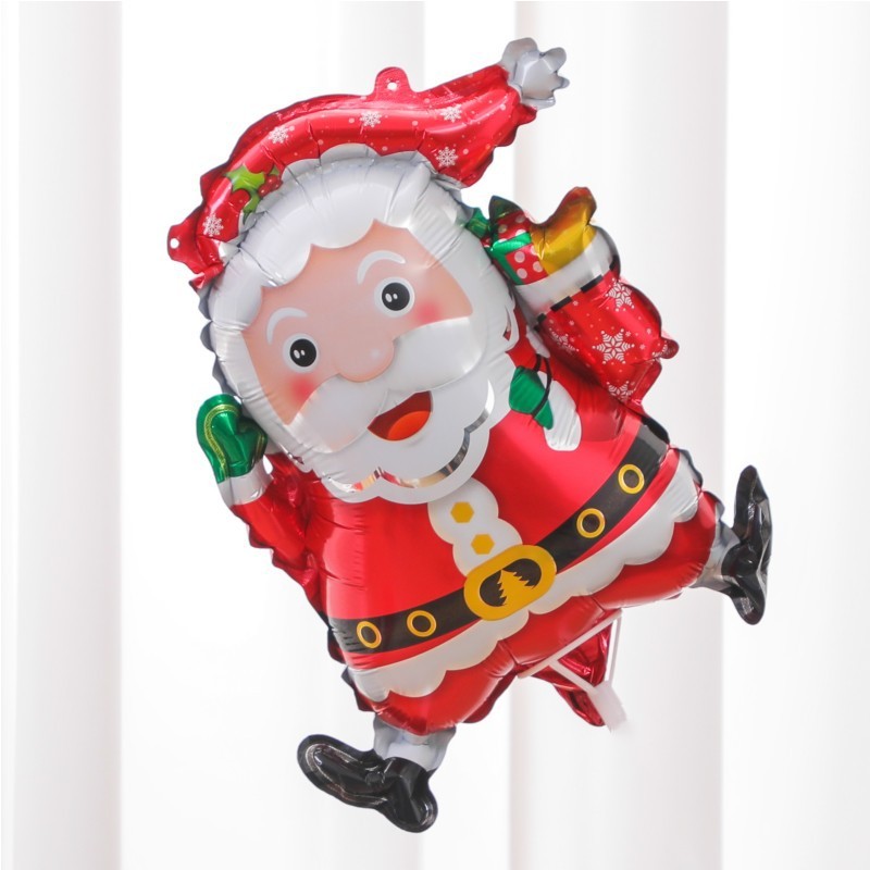 クリスマス長棒頭飾りサンタクロースミニ風船クリスマスツリー打撃棒風船クリスマス雪だるまヘラジカ|undefined