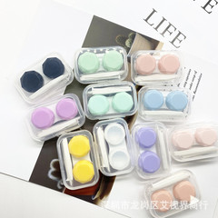 Contact lens box ins candy color contact lens box simple portable companion double box color lens storage care box