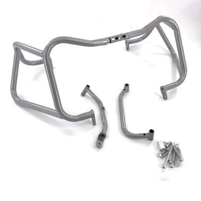 Motorcycle bumper Engine Guard Bar, 800Mt-X - lower-fender-export-quality-thickened-silver