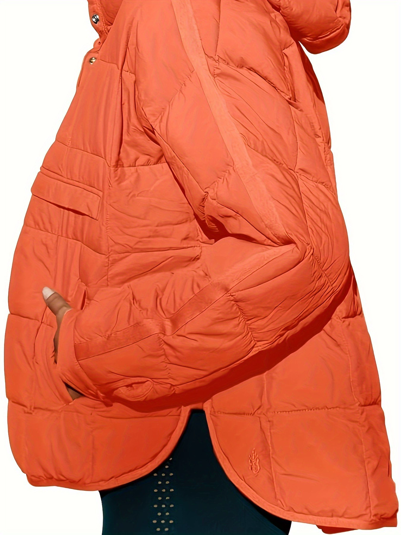 Women's Oversized Down Jacket Quilted Hoodie Extended