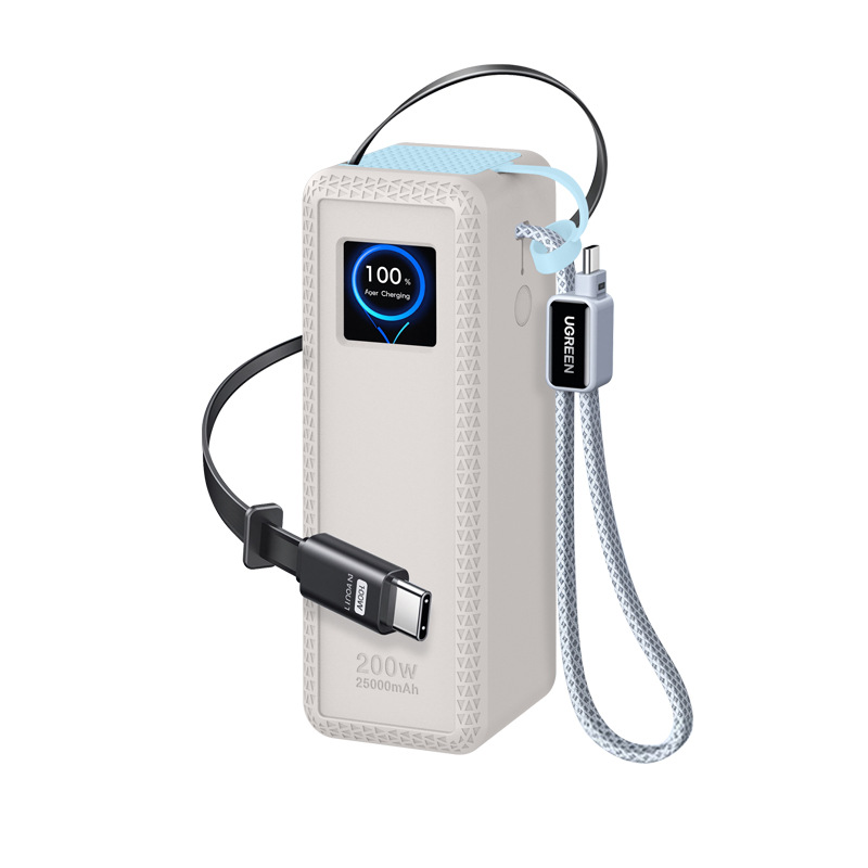 Aplicable a UGREEN Green Lian 200W con cable de alimentación portátil cubierta de protección de silicona caja de protección de carga image 5