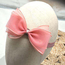 婴儿公主发带网纱蝴蝶结头饰新生婴儿头花韩版百搭女宝宝发饰