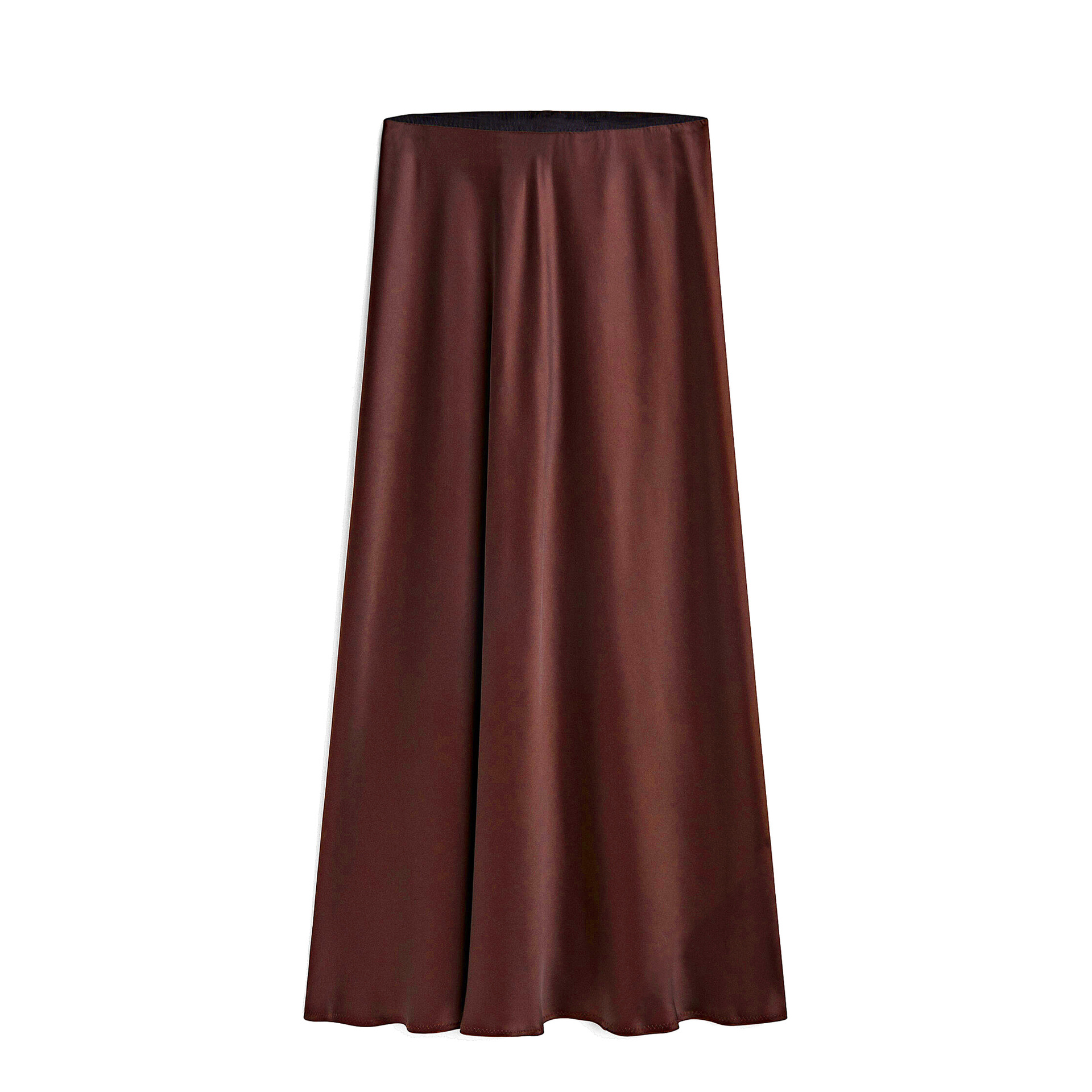 Sommer Frühling Retro Klassischer Stil Einfarbig Polyester Midi-Kleid Röcke display picture 19