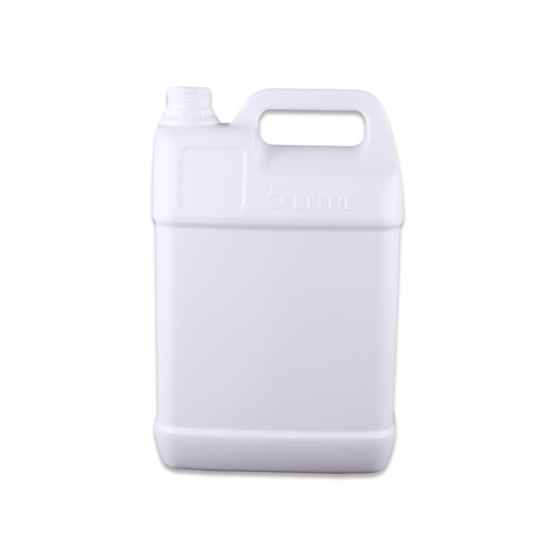 中山4L升公斤扁罐加厚奶白色食品级塑料桶 耐酸碱PE密封消毒液桶