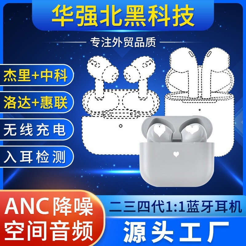 Huaqiang North Wireless Noise Reduction Bluetooth Headset Pro 23456 Generation TWS Cross-border Gifts Applicable
