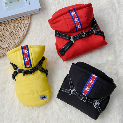 狗狗衣服秋冬裝泰迪比熊小型犬冬天保暖加厚2020新款牽引冬季棉衣