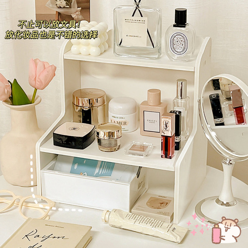 Ins style desktop storage rack dormitory home desk organizer storage rack simple student computer desktop elevated rack