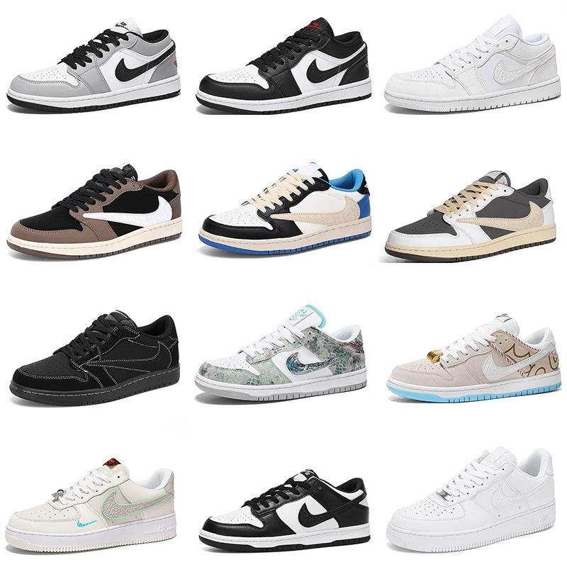 Aj men's shoes dunk black and white panda sb ao bing third prince aj1 low low barb board shoes air force one women