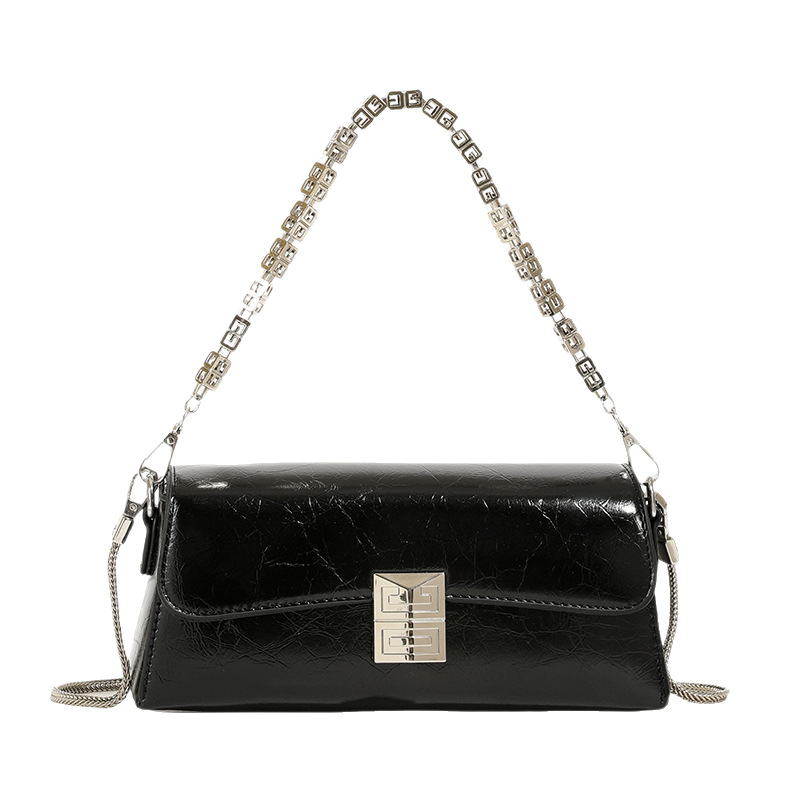 French Niche Chain Underarm Bag For Women 2024 Summer New Arrival Luxury Baguette Bag Fashion Versatile Crossbody Bag - Thumbnail 5