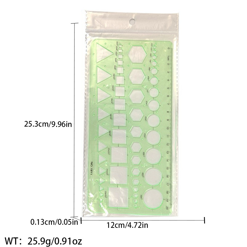 Regla de curva directa de fábrica Botón regla de arco regla de ropa regla de corte traje de regla de jaula de manga regla de tamaño colección