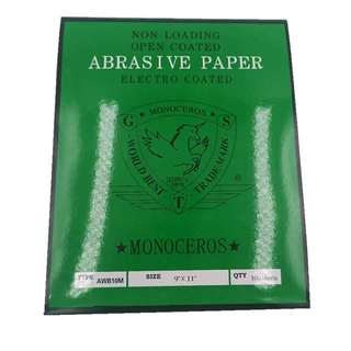 韩国飞马砂纸木工油漆玉器红木家具抛光打磨专用白涂层干磨砂纸